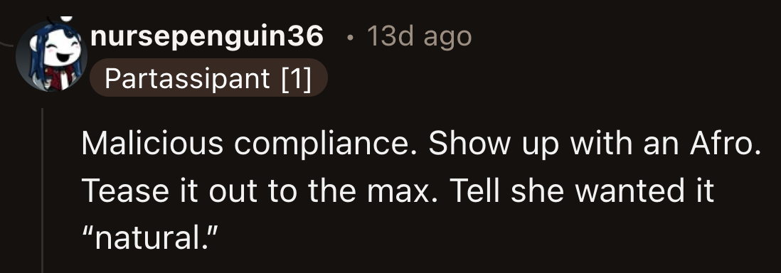 If OP is done with conflict resolution, she could lean into the bride's instructions.