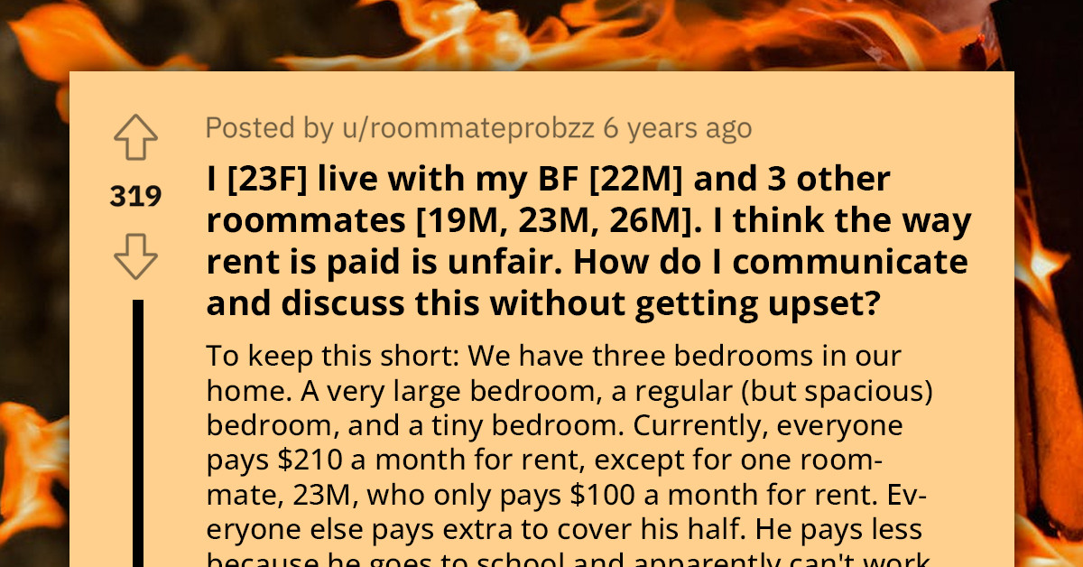 Redditor Believes the Way She and Her Roommates Pay the Rent Is Unfair and Needs to Be Changed