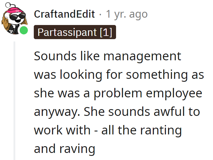 Annie's drama got her last call from management. Mixing drinks is fine; mixing trouble, not so much.