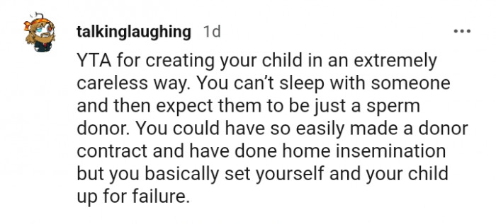 You could have easily made a donor contract