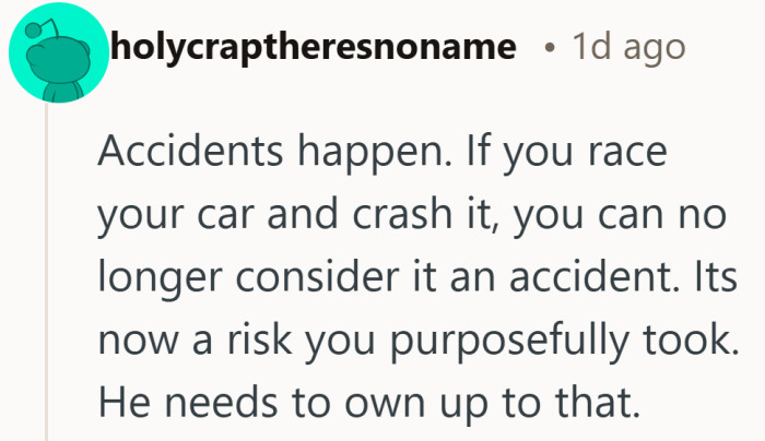 Owning the outcome becomes harder to avoid when the danger was deliberate.