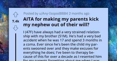 Woman Forces Parents To Change Their Will And Remove Her Nephew Because They Didn't Include Her Kids