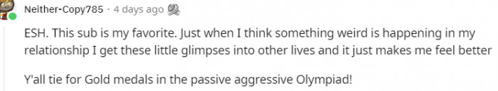 3. This commenter is happy because of this sub