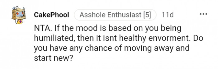 It isn't a healthy environment if...