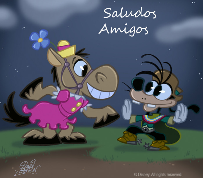 28. The Chibi Style Version of Saludos Amigos