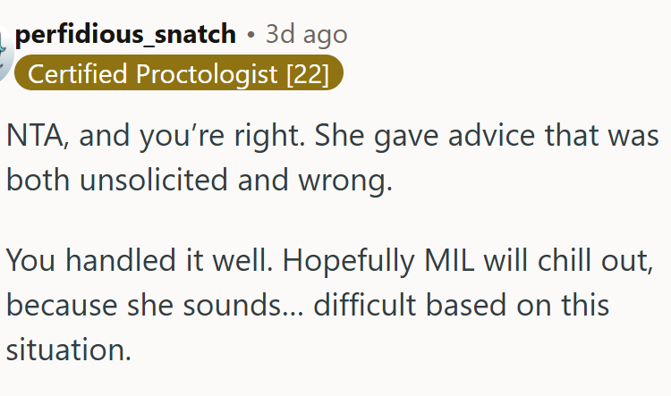 She sounds difficult...