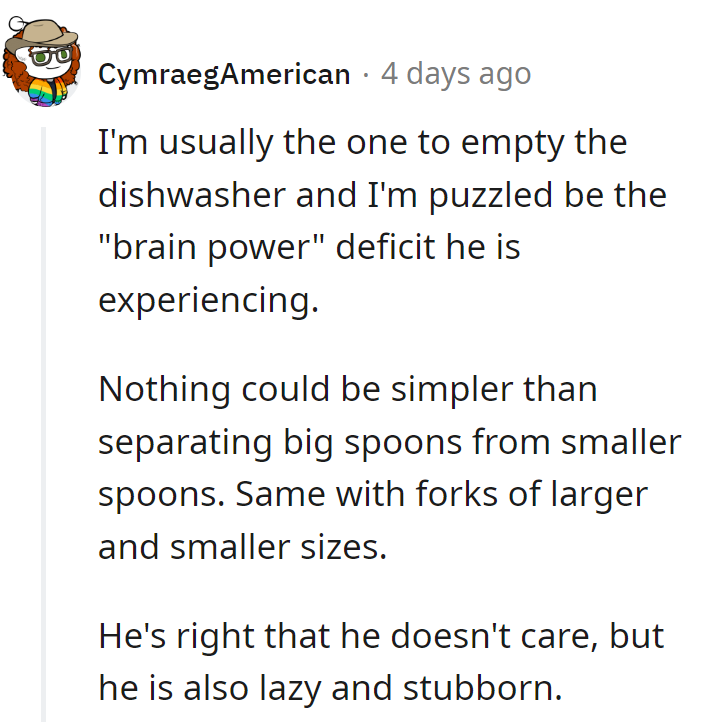 Big spoons, small spoons—it's not rocket science. But hey, who needs brainpower when Netflix awaits, right?