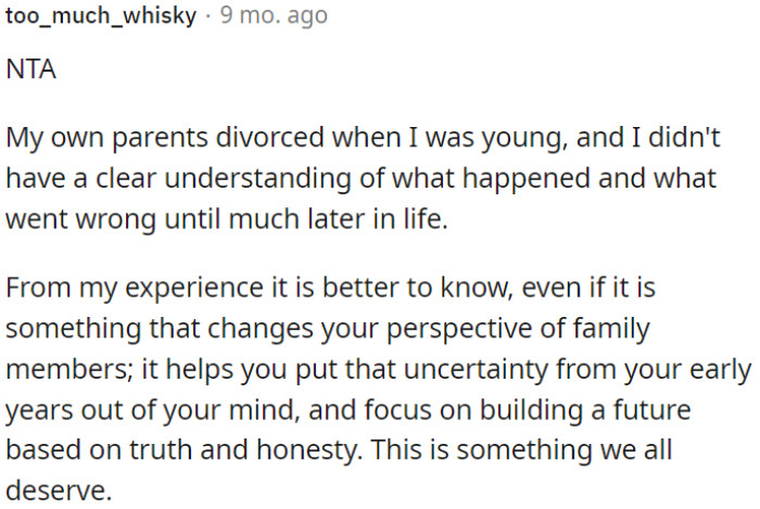 OP should focus on his own life and respect his father's privacy.