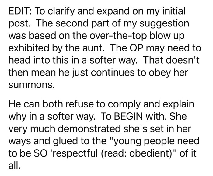 OP could have found a softer approach to avoid conflict.