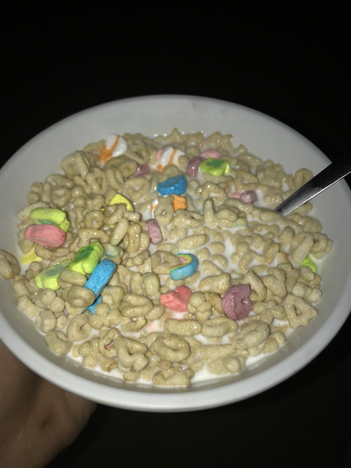 5. Cereal tastes better at night