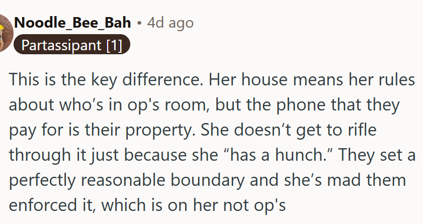 Her house means her rules, but...