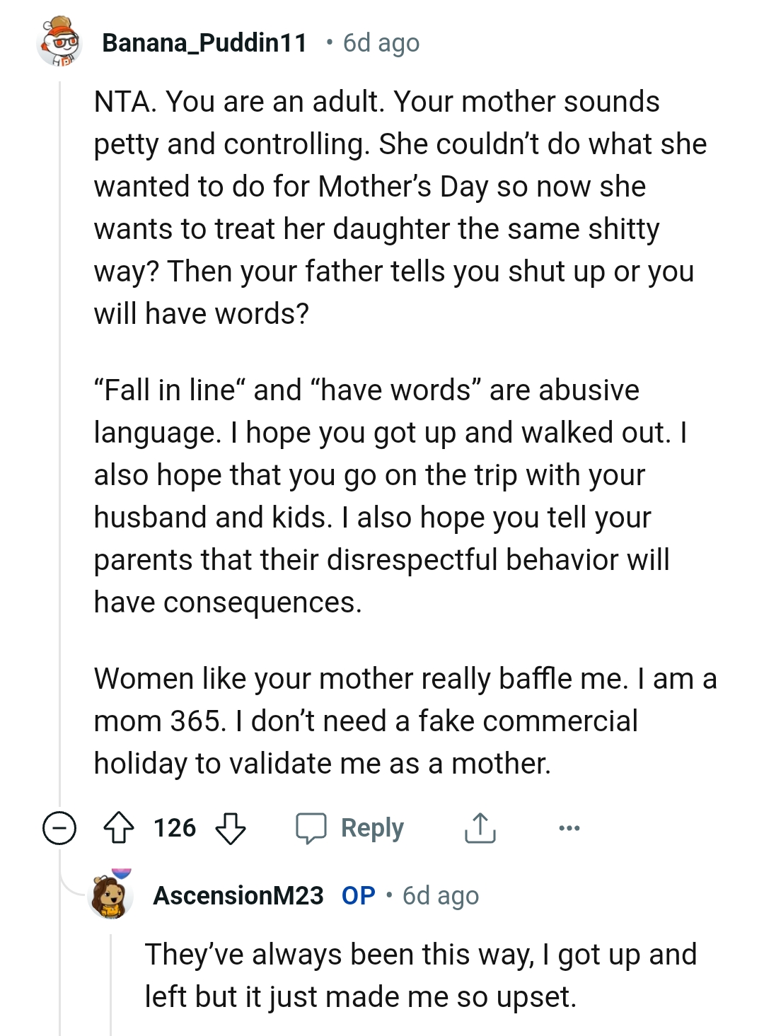 This Redditor Hopes the OP Got Up and Walked Away