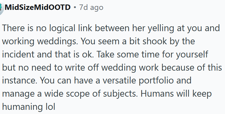 OP seems a bit shaken by the incident.