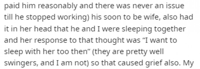 OP ended up regretting that decision because they didn't come off as grateful for her help