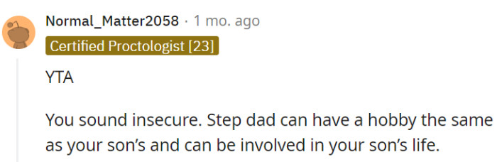 Step aside from the insecurity ride and let the stepdad play his part—hobbies and all.