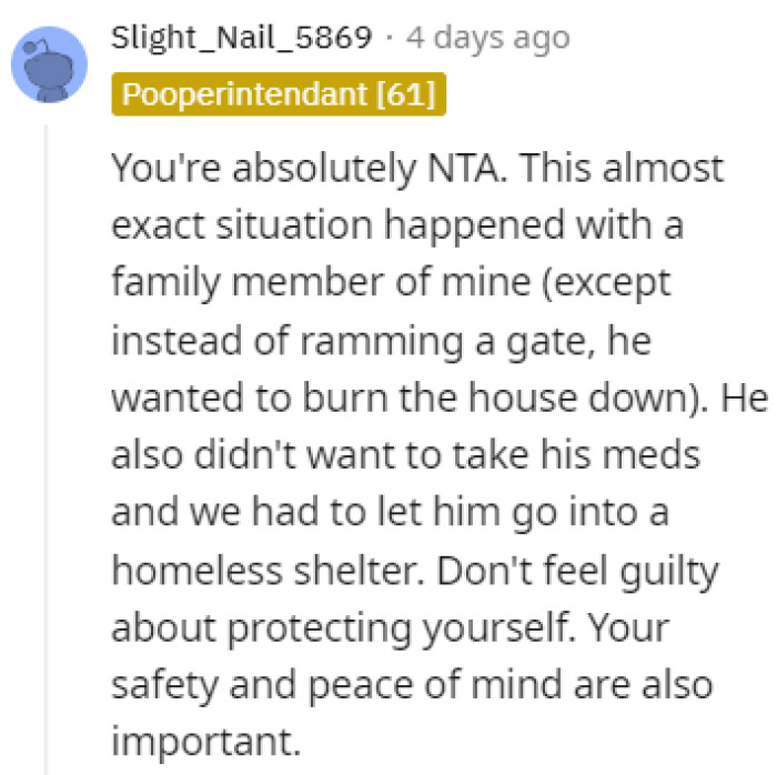 Don't feel guilty, OP