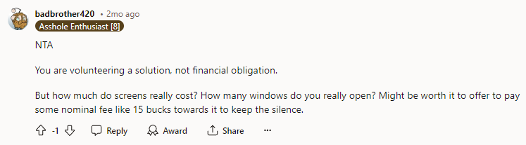 You are volunteering a solution, not a financial obligation.