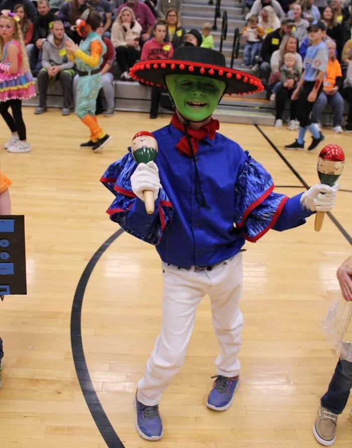 54. My Son, 8, Won 2nd Place For 3rd Grade In His School's Halloween Contest!! Stanley Ipkiss, The Mask