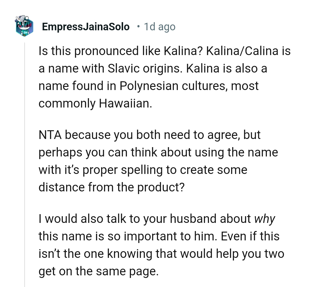 Talking to the Husband About Why This Name Is So Important