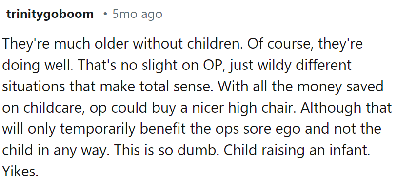 They are in totally different places...