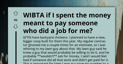 Woman Wonders Whether To Spend Money Meant For Contractor Who Completed Work Then Disappeared