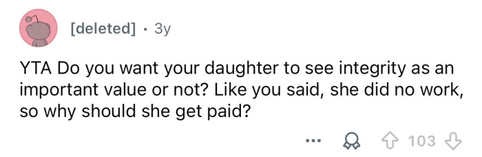 Do you want your daughter to learn integrity?
