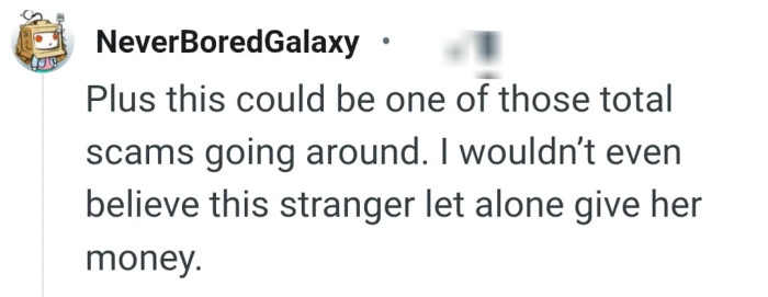 This Redditor would not believe the stranger