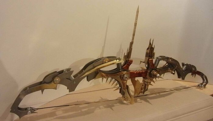 "I Made A Superfancy Bow A While Ago, Its Using Springs Instead Of The Regular Bow-Limbs"