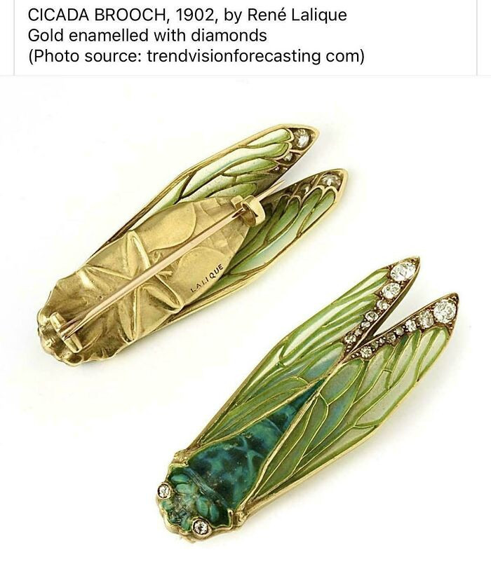"Cicada Brooch By René Lalique C1900"