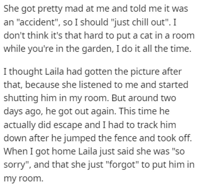 It seemed like they didn't take that rule too seriously, and OP quickly had enough of it