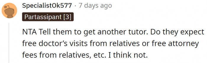 One of the Redditors made a good point: