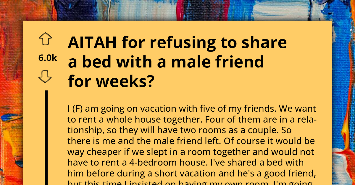 Lady Refuses To Share Room With Male Friend For The Sake Of Cutting Costs During Group Vacation