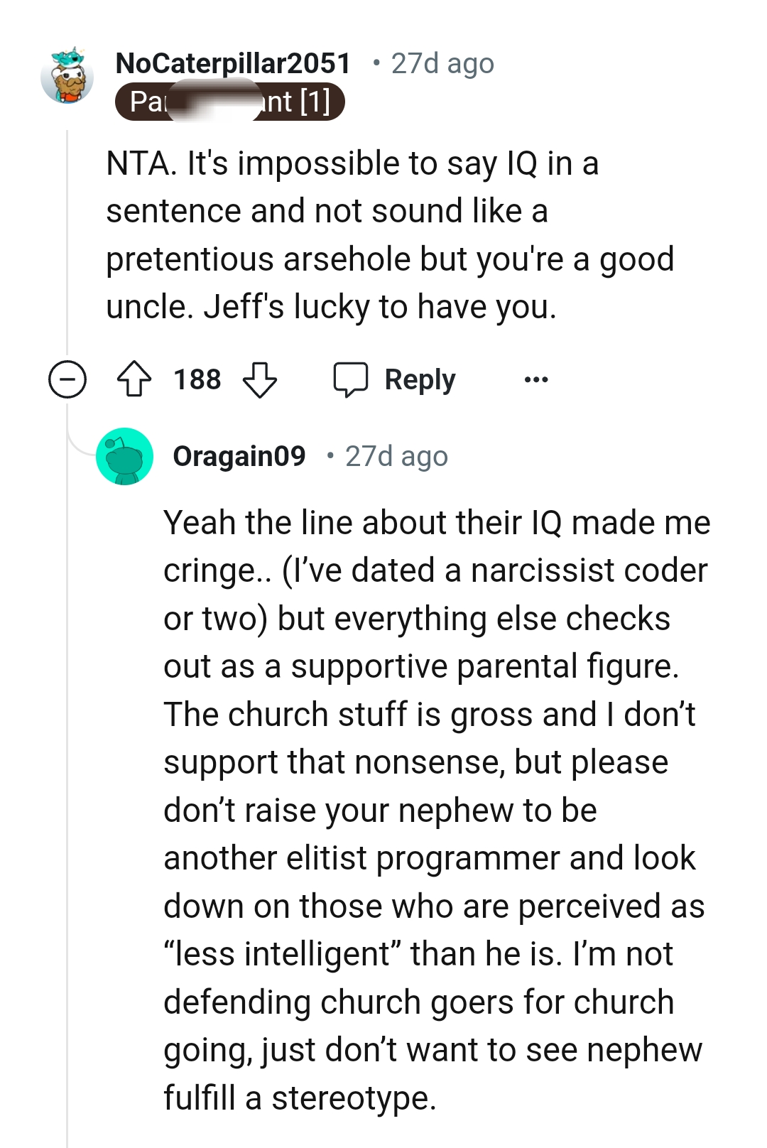 The OP is a Good Uncle