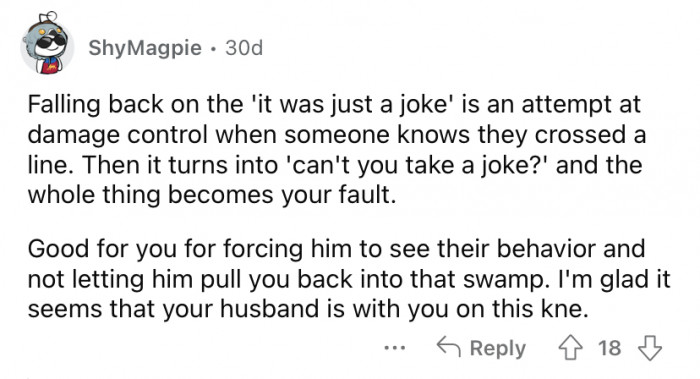 It's just damage control.