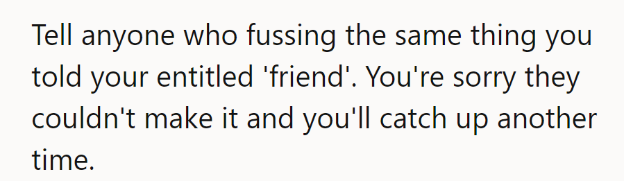 Go put your foot down, OP!