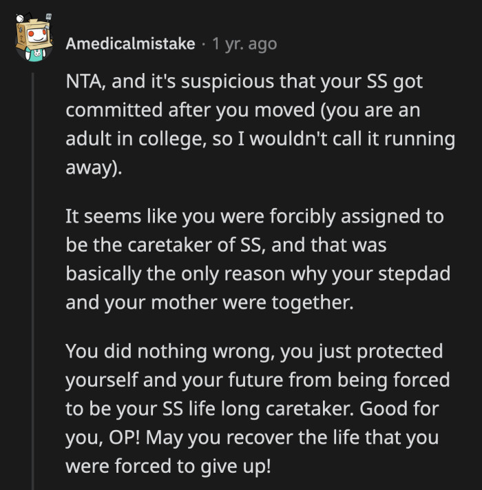 Besides, at That Age, What OP Did Was Move Out. It Wasn't Running Away.