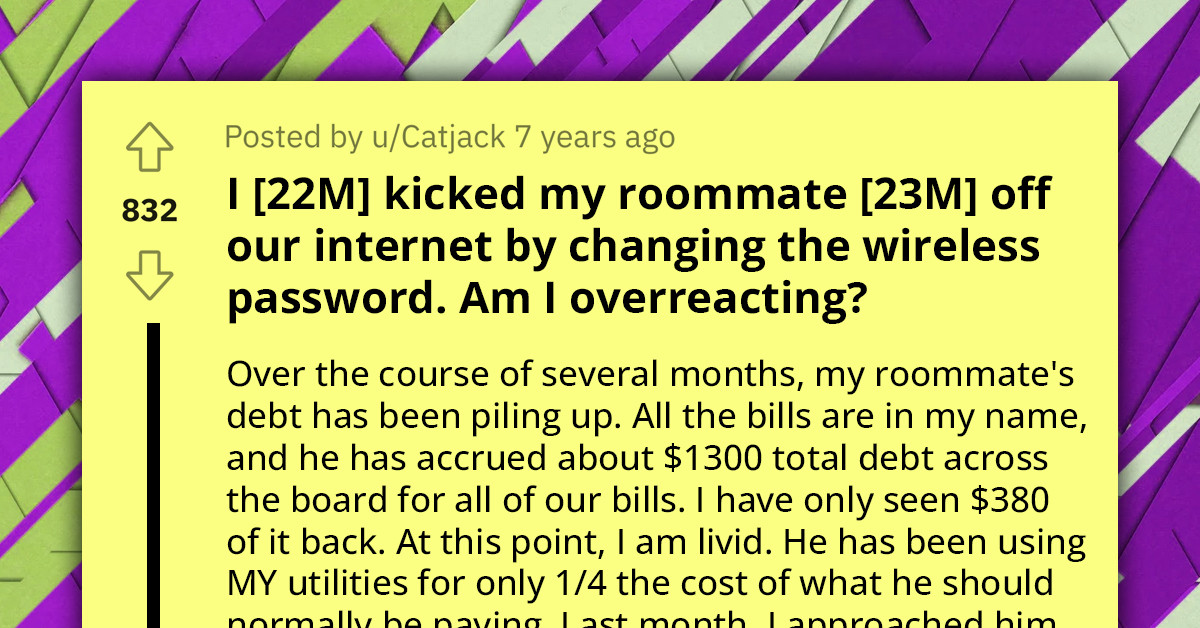 Frustrated Redditor Locks Roommate Out Of Wi-Fi Over Unpaid Debts