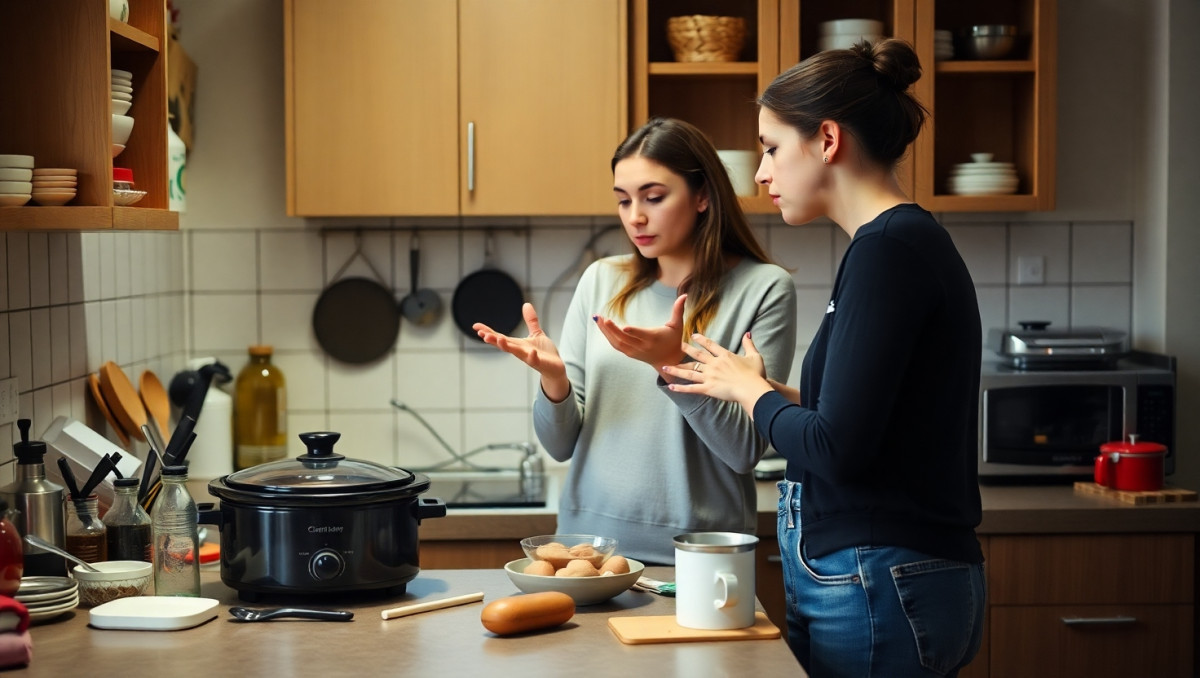 Roommate Conflict: AITA for Insisting on Using Shared Counter Space for My Slow Cooker?