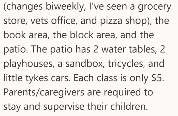 It was an affordable class, but it came with structure and supervision built in.