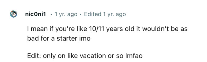 Wouldn’t be a bad wage for a 10/11-year-old kid who loves dogs