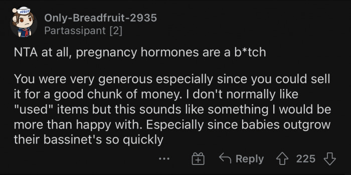 It's something that can only be used for a certain period of time, so why not hand it over to someone else?