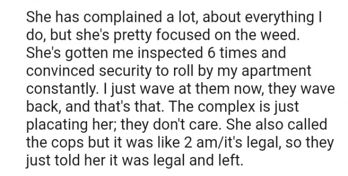 I just wave at them, and they wave back