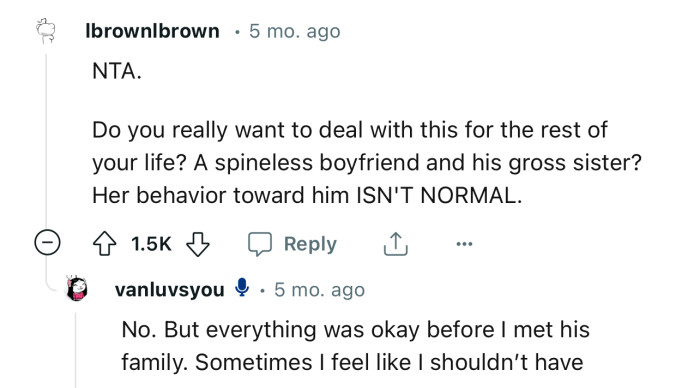 “NTA. Do you really want to deal with this for the rest of your life?”