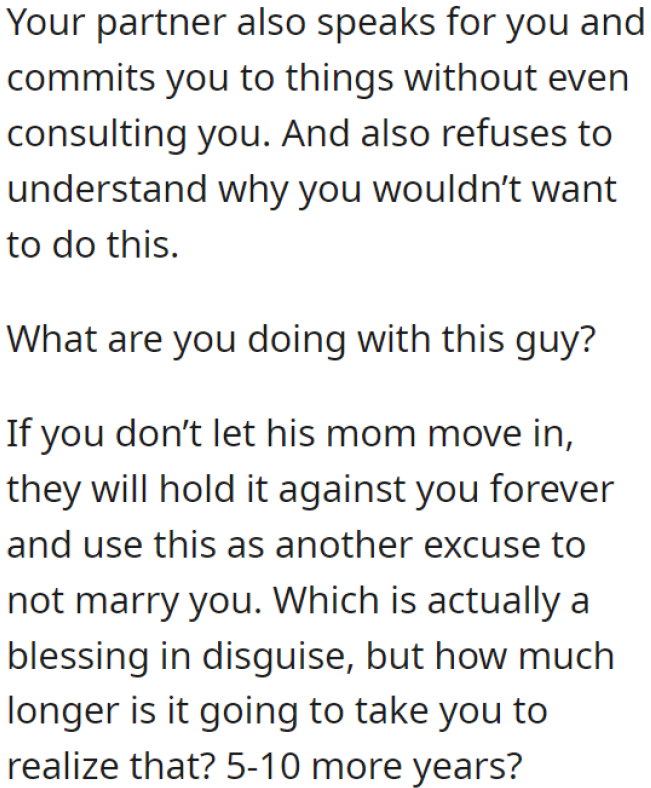 She should do herself a favor and break things off with her boyfriend.