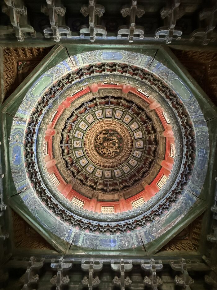"Garden Pavilion Ceiling, Forbidden City, Beijing"
