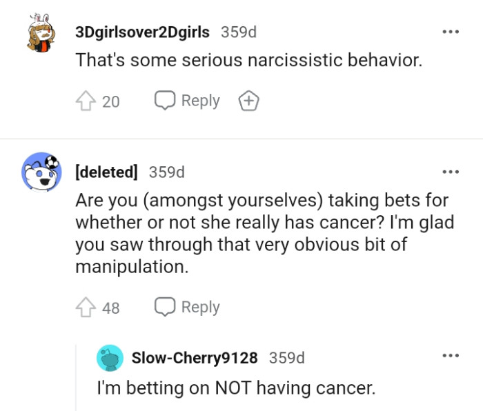 Let's head into the comments section and find out what other Redditors have to say about the OP's story.