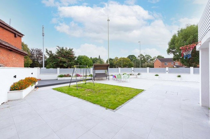 42. Quite Possibly The Most Depressing Garden I Have Ever Seen - As If The Parents In Their Spotless Marble Perfect House Had To Make One Tiny Concession To The Children And Created The Smallest Saddest Patch Of Fun Possible