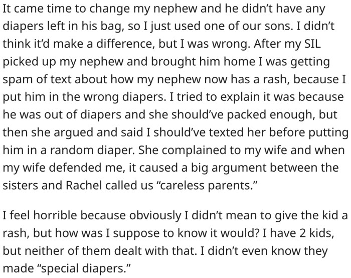 So was he wrong? Reddit responds.