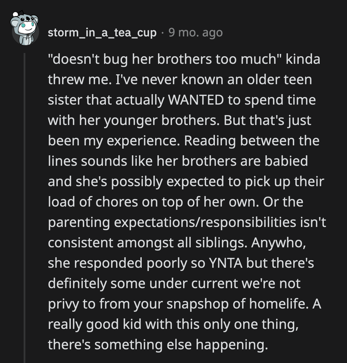 Is Maggie's behavior a result of her relationship with her brothers?