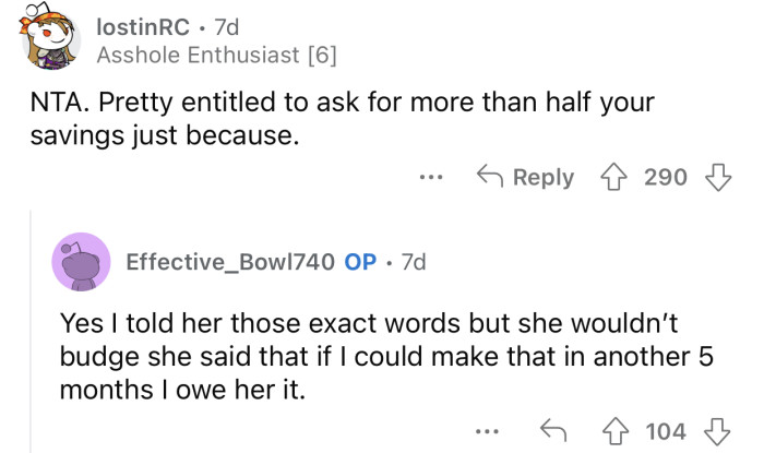 Here's how the Reddit community reacted to u/Effective_Bowl740's post: